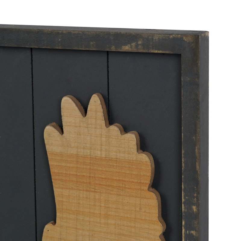 Rustic Forest Eagle Wood Wall Decor