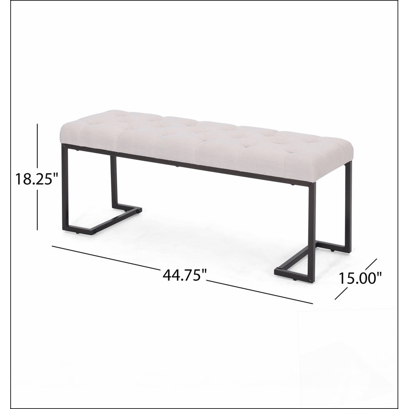 Upholstered Button Tufted Bench, and Simple design, comfortable and durable, multi-functional bench