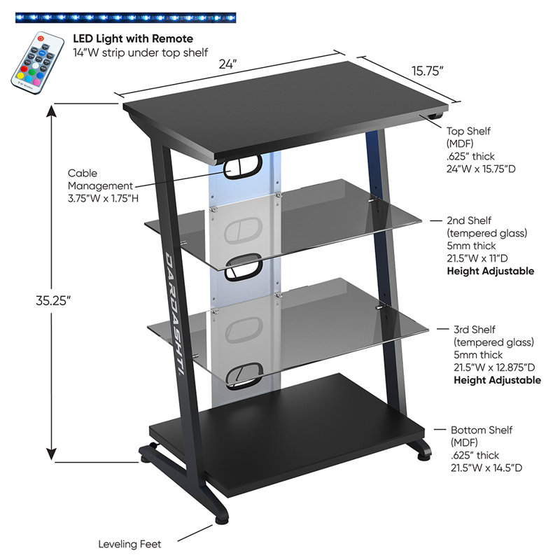 24'' W Metal Shelving Unit