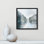 Whispers of the Blue Lake - Square Version Print par Luna Mavis