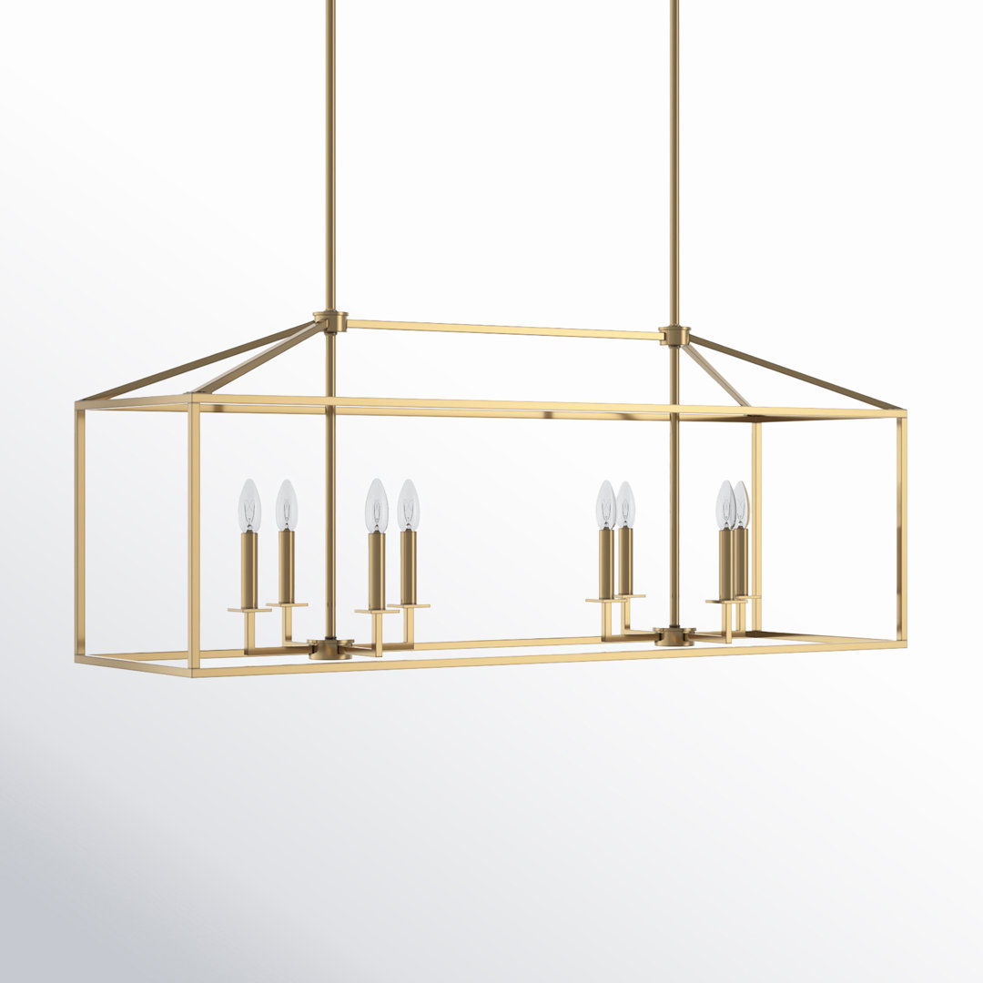 Ellis 8 - Light Dimmable Kitchen Island Square / Rectangle Chandelier Joss & Main 