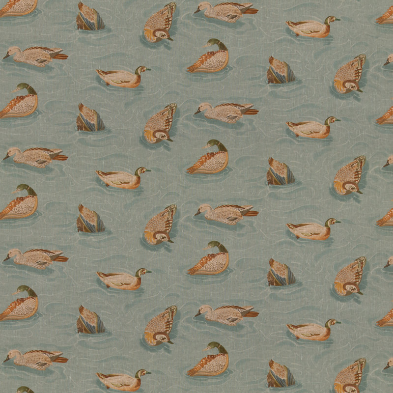 Duck Pond Velvet, Teal