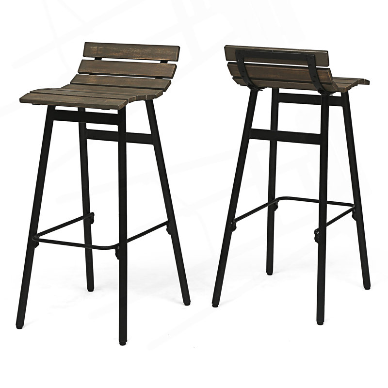Set Of 2 Industrial Modern Design Barstool