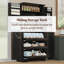 Armoire de rangement 72 po avec 8 tablettes suspendues et 3 tablettes coulissantes Farmhouse-889078861