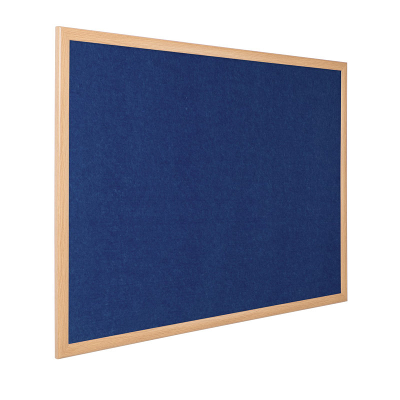 Wall Mounted Bulletin Board, 60cm H x 90cm W, Blue