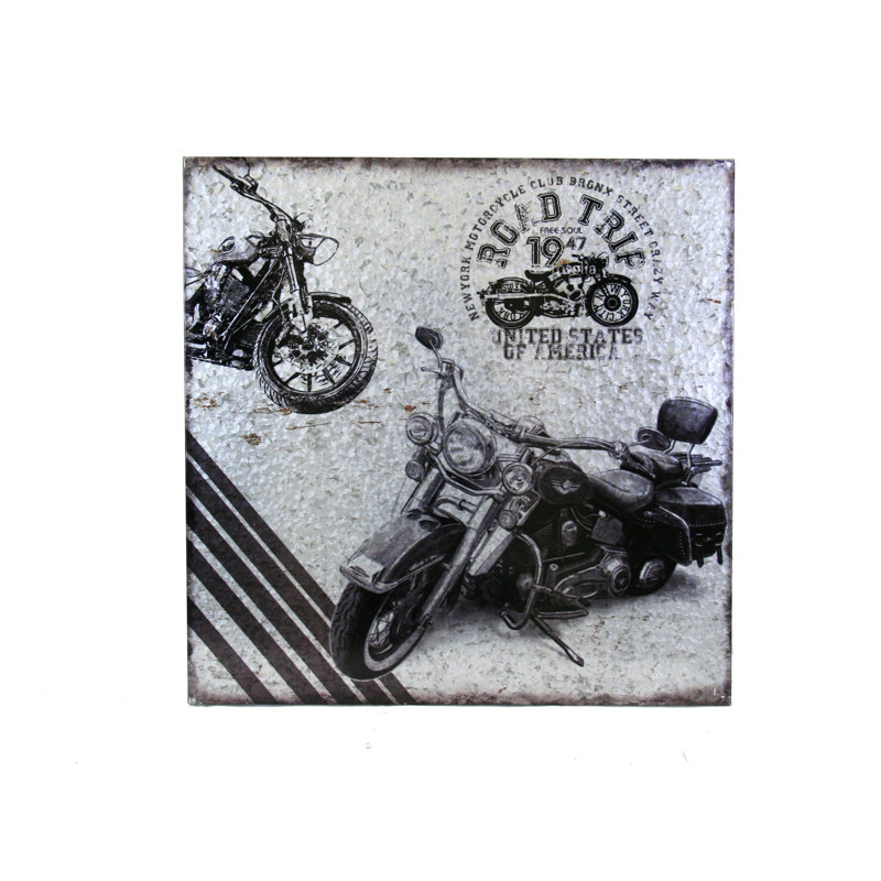 Décoration murale motocyclette enseigne