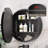 Gervon Lighted Surface Framed Round Medicine Cabinet Mirror Adjustable Shelf & AC Outlets-106226540-98501388