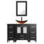 Meuble-lavabo simple 48 po avec plateau Graycelyn-402624792-402624793