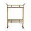 Chariot-bar 23,5 x 13,5 x 30 po, laiton antique