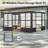 Aluminum Patio Gazebo Wall-Mounted Solarium-99076004