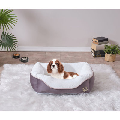 Stylish Foam Pet Bed For Cats, Anthracite, 17 X 23 Inches, Cover Comfortable Cat Bed, 17''X23'',