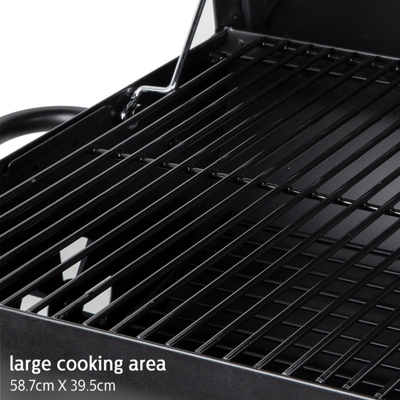 Uten Barrel Charcoal Grill with Smoker