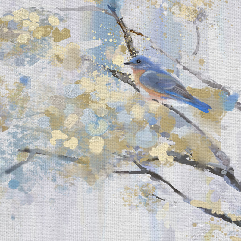 Reproduction d’art sur toile « perché »-sans cadre, H 24 po x l 24 po x P 1,5 po