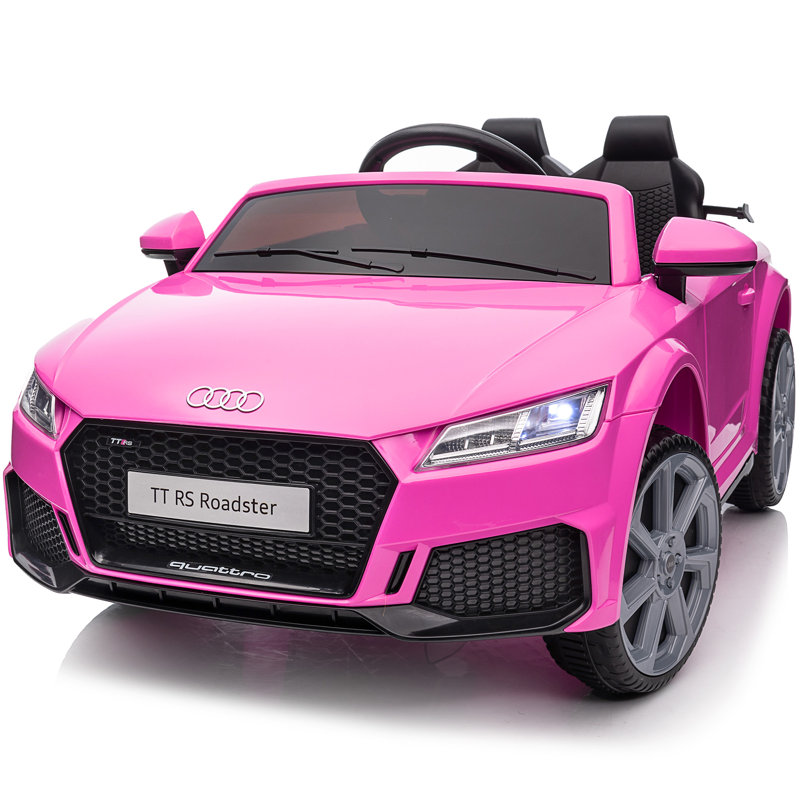 Voiture électrique pour enfants Outfunny, voiture sous licence pour enfants avec télécommande TTRS 24V pour enfants avec télécommande - Rose vif
