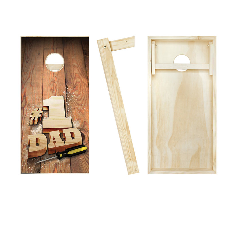 #1 Dad Screwdriver Cornhole Set
