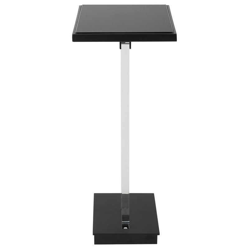Angle Glass End Table