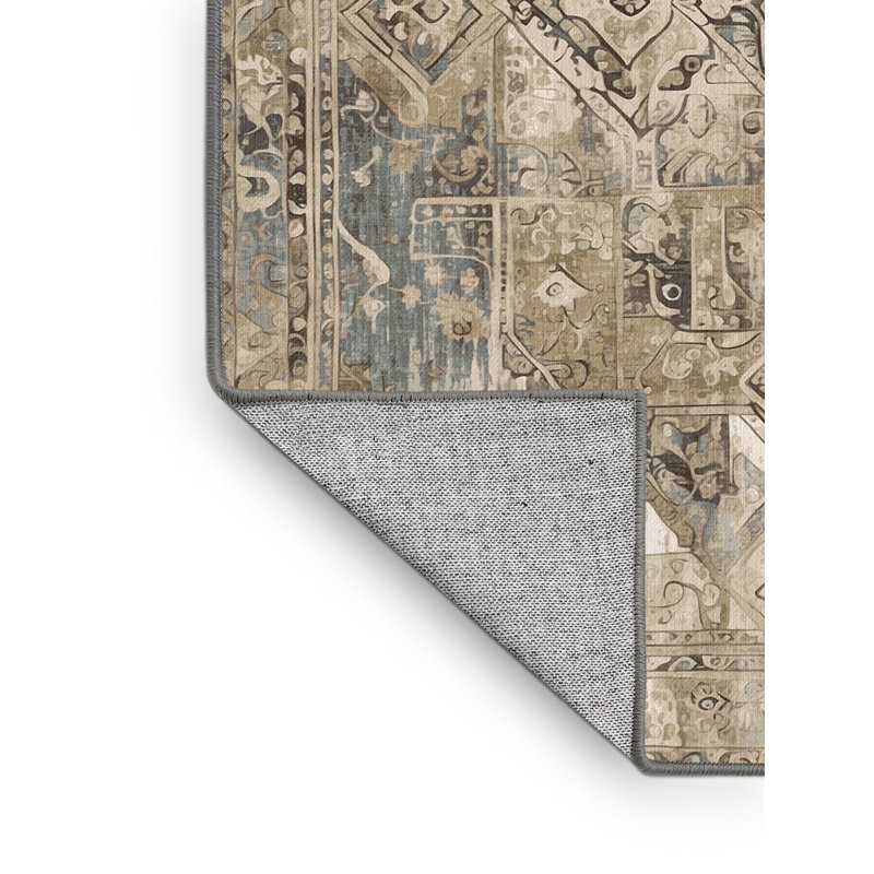 Tapis Heritage Bloom, Carré 5 pi