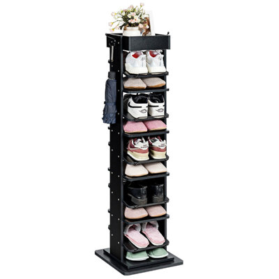 Hasbouck 10 Pair Stackable Shoe Rack
