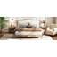 Lit escamotable double avec tablettes de rangement et tiroirs, gris