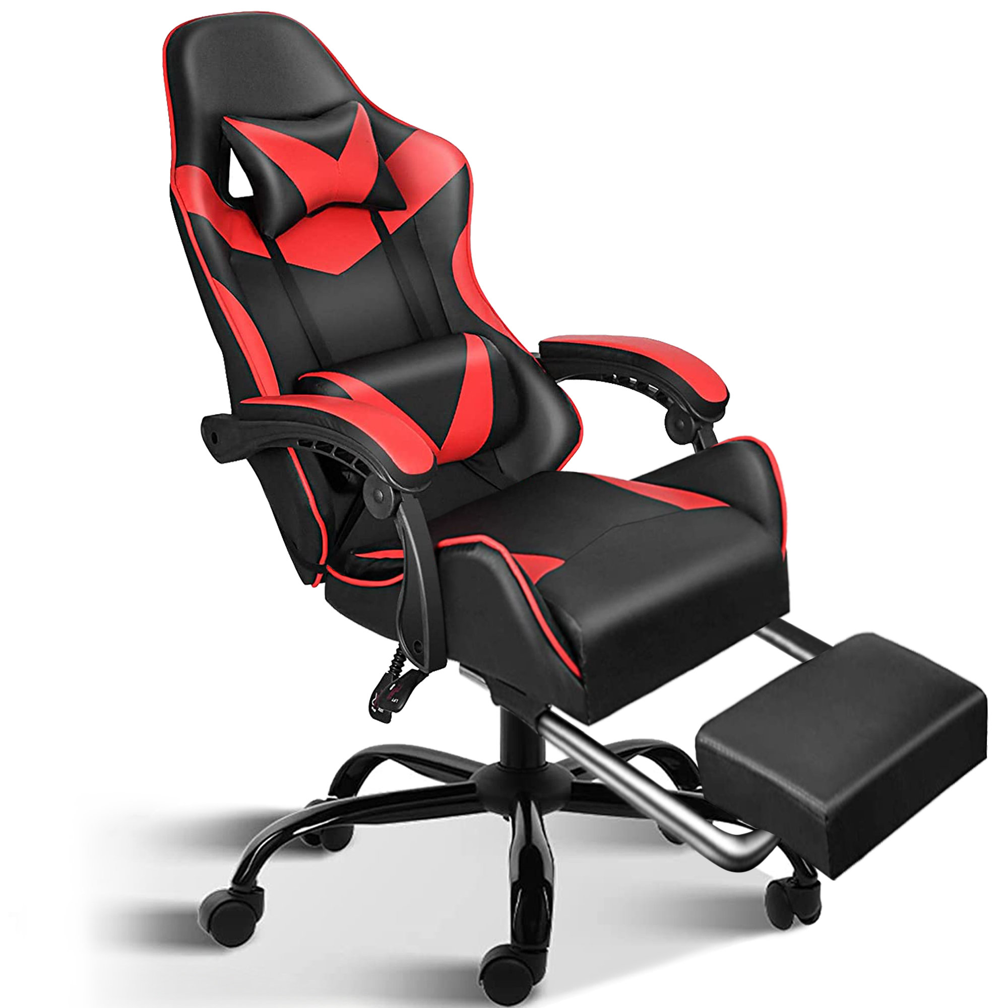 Inbox Zero Reclining Ergonomic Faux Leather PC Racing Gaming Chair Inbox Zero Reclining Ergonomic Faux Leather PC Racing Gaming Chair