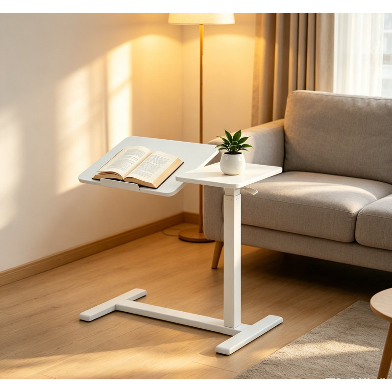 Bureau mobile mobile debout, blanc