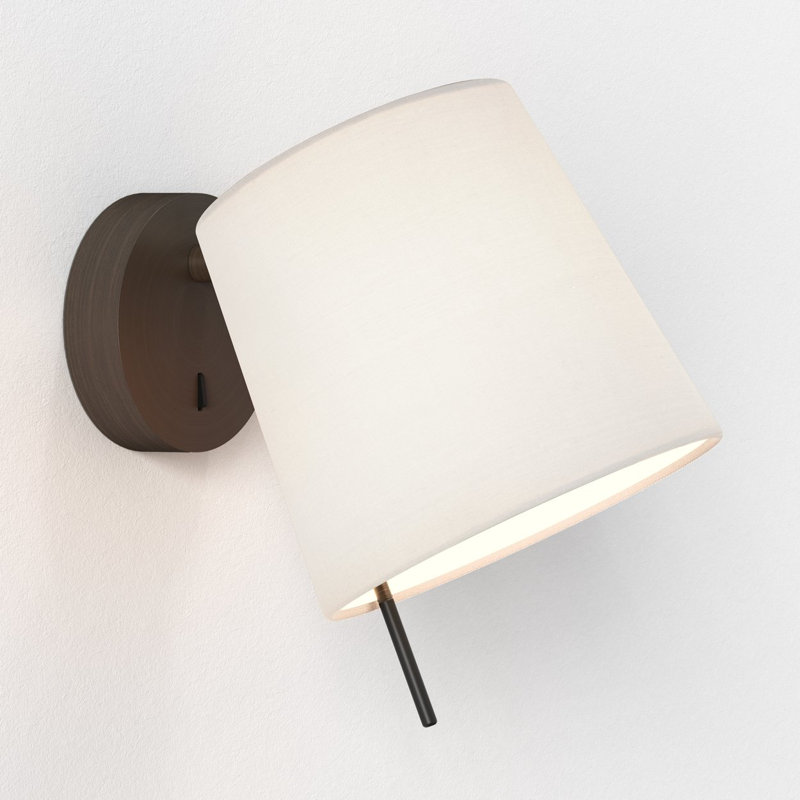 Mitsu 1 - Light Sconce, Bronze, White, Polycotton