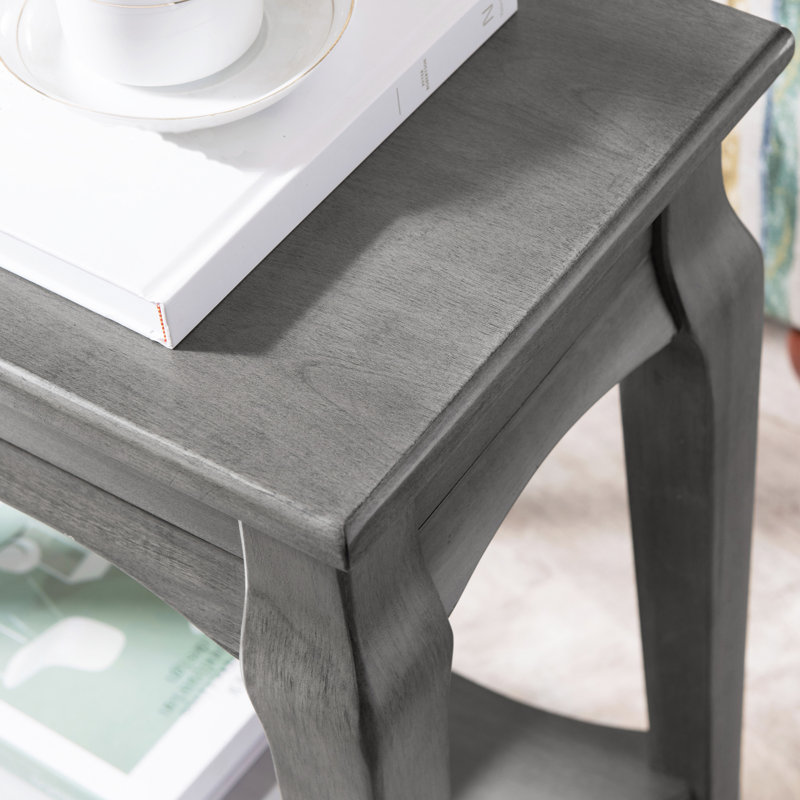 Table d'appoint étroite Stratus, Gris fumée