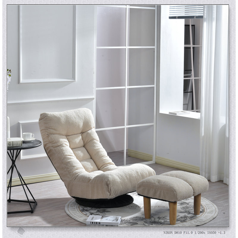 Fauteuil inclinable ergonomique simple avec mousse à mémoire de forme et base pivotante à 360 degrés pour un confort et une détente ultimes