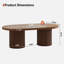 Table basse ovale simple 39,38 po-814241051