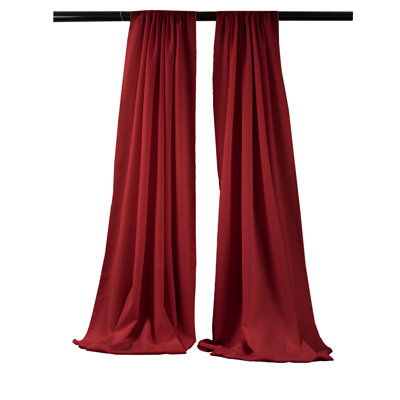 Paire de rideaux semi-transparents en polyester Angiens