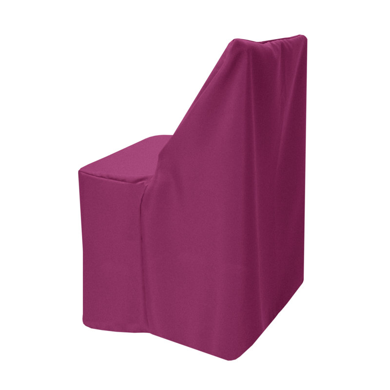 Box Cushion Dining Chair Slipcover, Raspberry