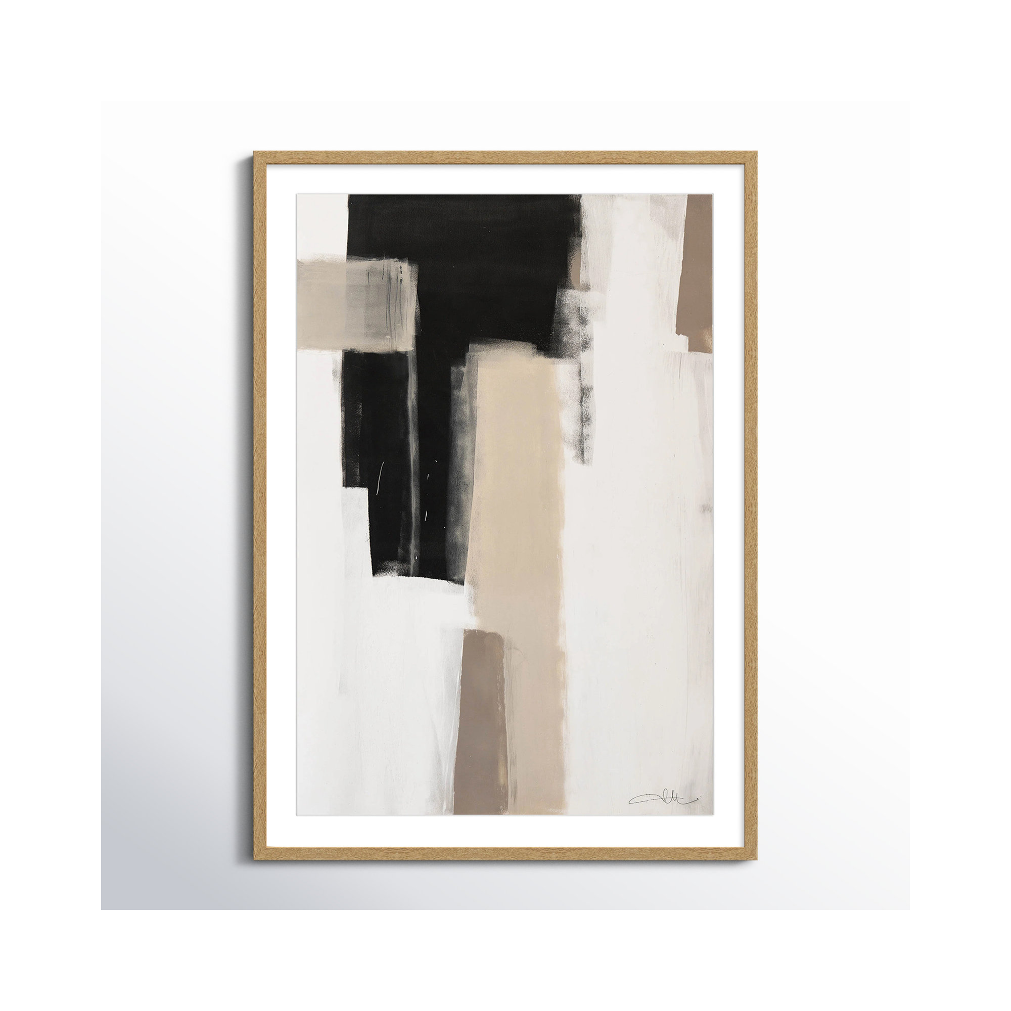 Earth Scapes I by Casa Fine Arts, Natural Woodgrain Picture Framed, 41.5" H x 29.5" W x 1.25" D