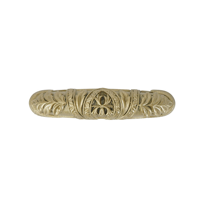 HAMPTON 3" CENTER TO CENTER PULL IN MUSEUM GOLD PLATE, Soft Gold