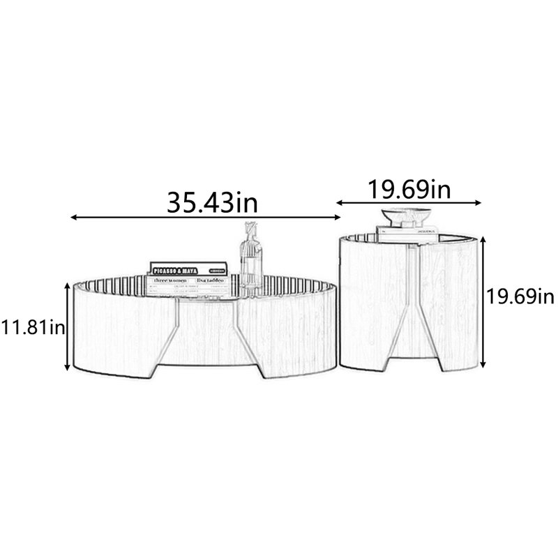 Marble high-end creative simple tea table