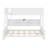 Pine Wood Bunk Bed With Storage Cabinets,Shelves, Ladder, Guardrails And Charging Station-119926327-119926326