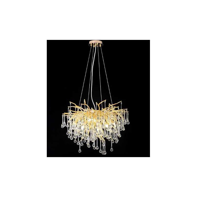 Light Crystal Tree Branch Chandelier, Silver
