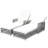 2 Pieces Long Reclining Chaise, Outdoor Wicker Lounge With Armrests-1545615222