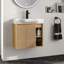 Meuble-lavabo simple Marnar 24 po avec comptoir en céramique, meuble-lavabo mural avec lavabo en céramique-789223540-789223547