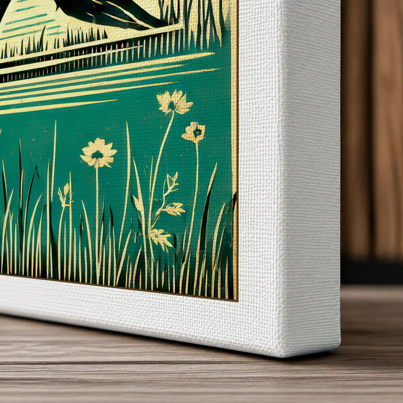 Bear In Golden Light Vintage - Print, 30x20 - 76.2 x 50.8 cm, White Border