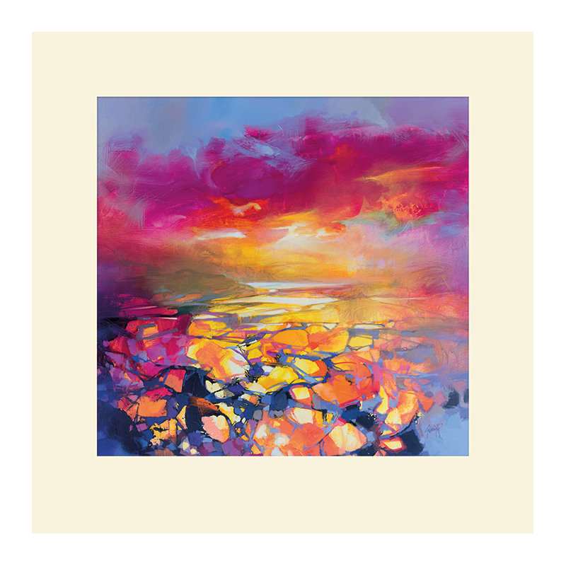 Red Hope - No Frame Print, Paper, Beige, 40cm H x 40cm W