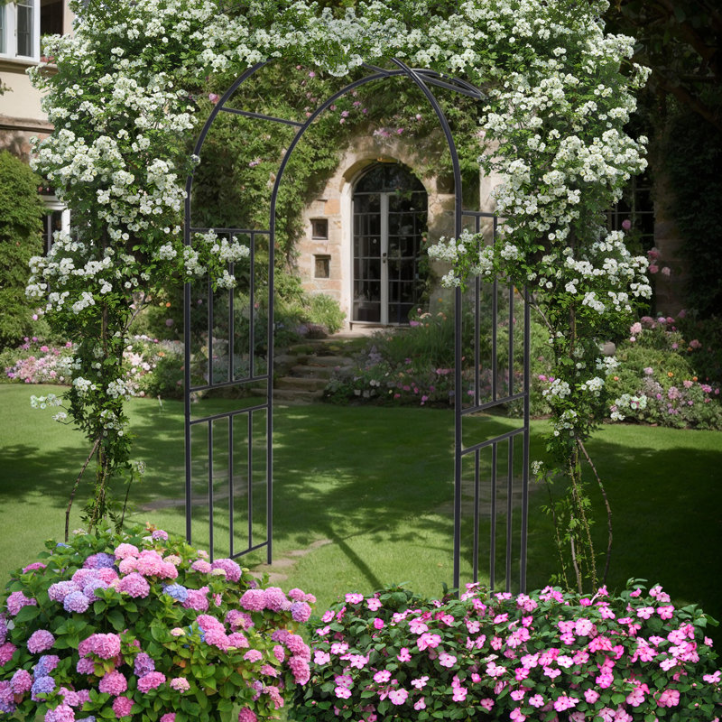 Tonnelle de jardin à treillis en fer