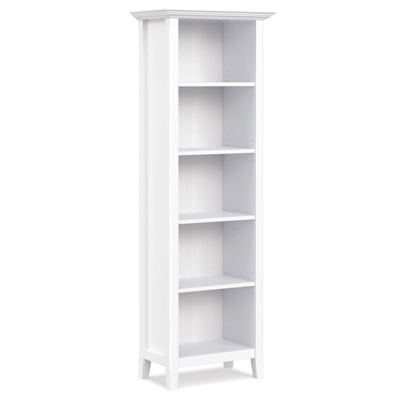 24 Inch 5 Shelf Bookcase, White