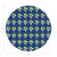 Xmas Ornament Vegan Leather Round Pebble Placemat-868402317