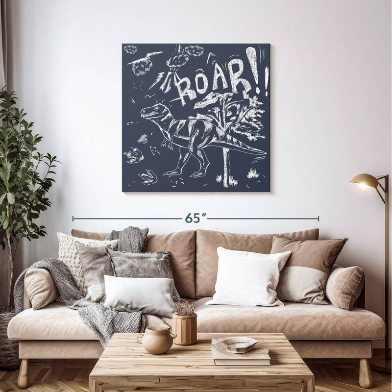 Brampt Sketchy Roar, 39" H x 39" W