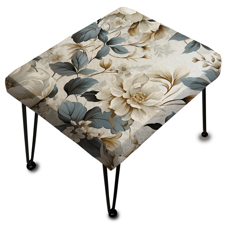 Urban Victorian Splendor Victorian Pattern III - Floral Rectangle Ottoman