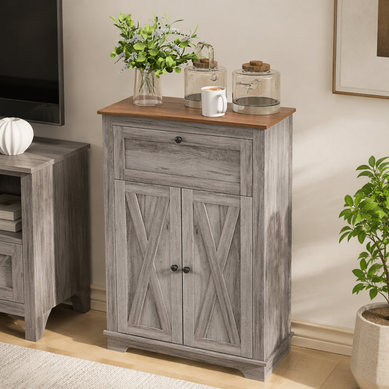 Armoire grise avec tiroir Gray Farmhouse