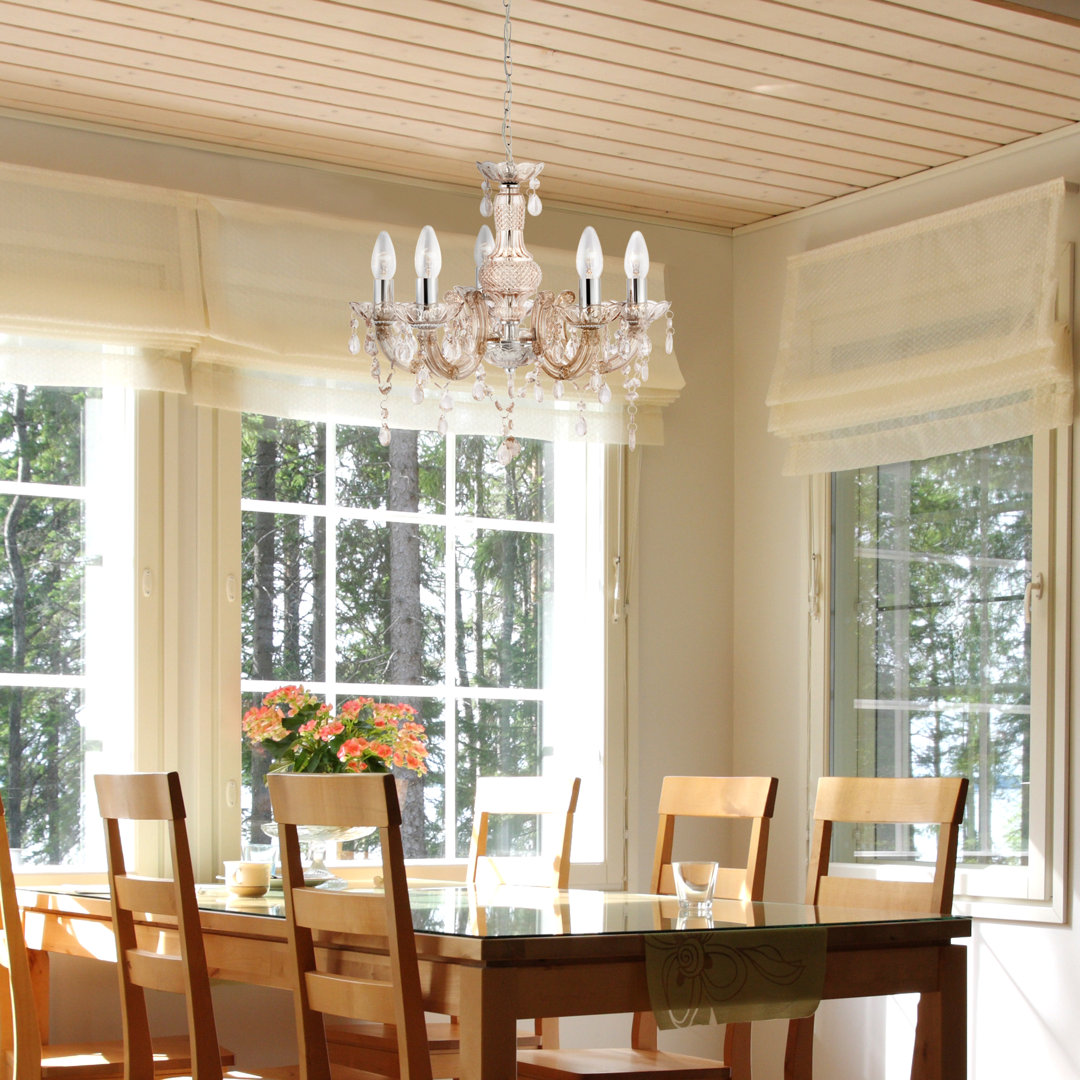Kelly 5 - Light Candle Style Chandelier