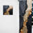 Minimalism Chrome Gold And Black Potteries II - Spirals Curtain - Velvet Room Darkening - 1 Panel-107580968