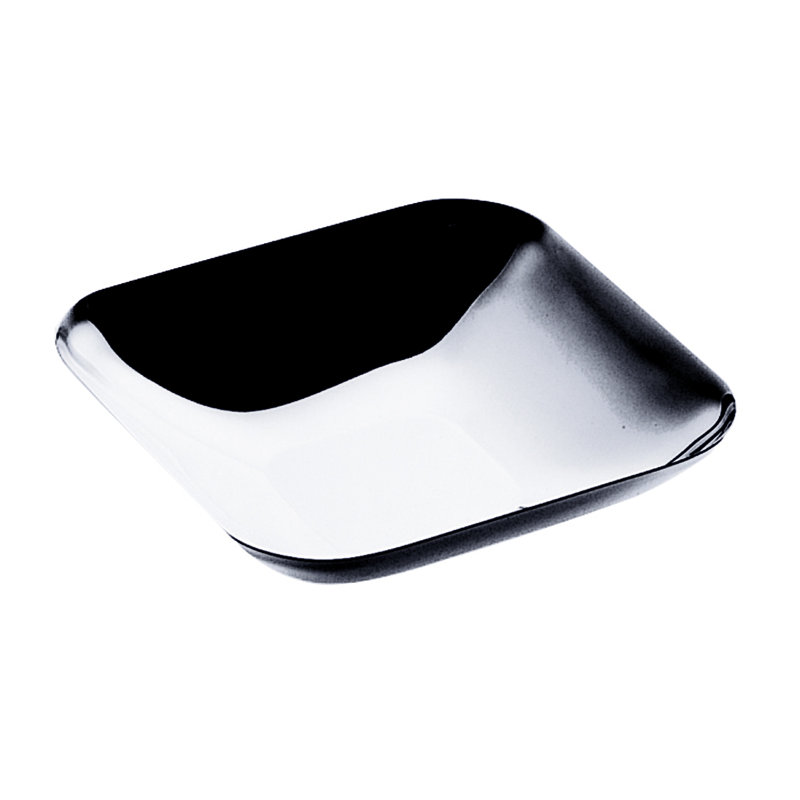 Tendence Square Bowl 8.66" - 6 Pieces, 8.66", Silver