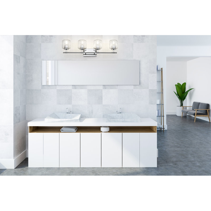 Braggs 4 Light Vanity, Polished Chrome